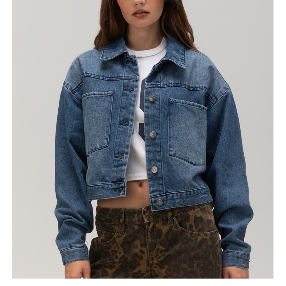 RSQ oversized denim jacket XXS